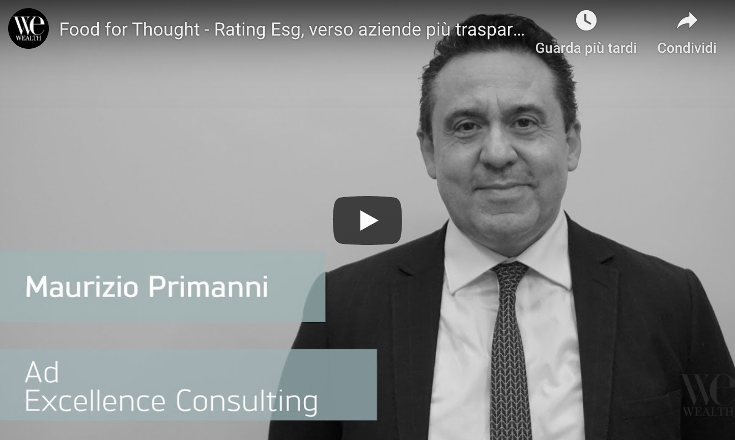 Maurizio Primanni su We Wealth parla dei rating ESG: “Le aziende devono essere più trasparenti”