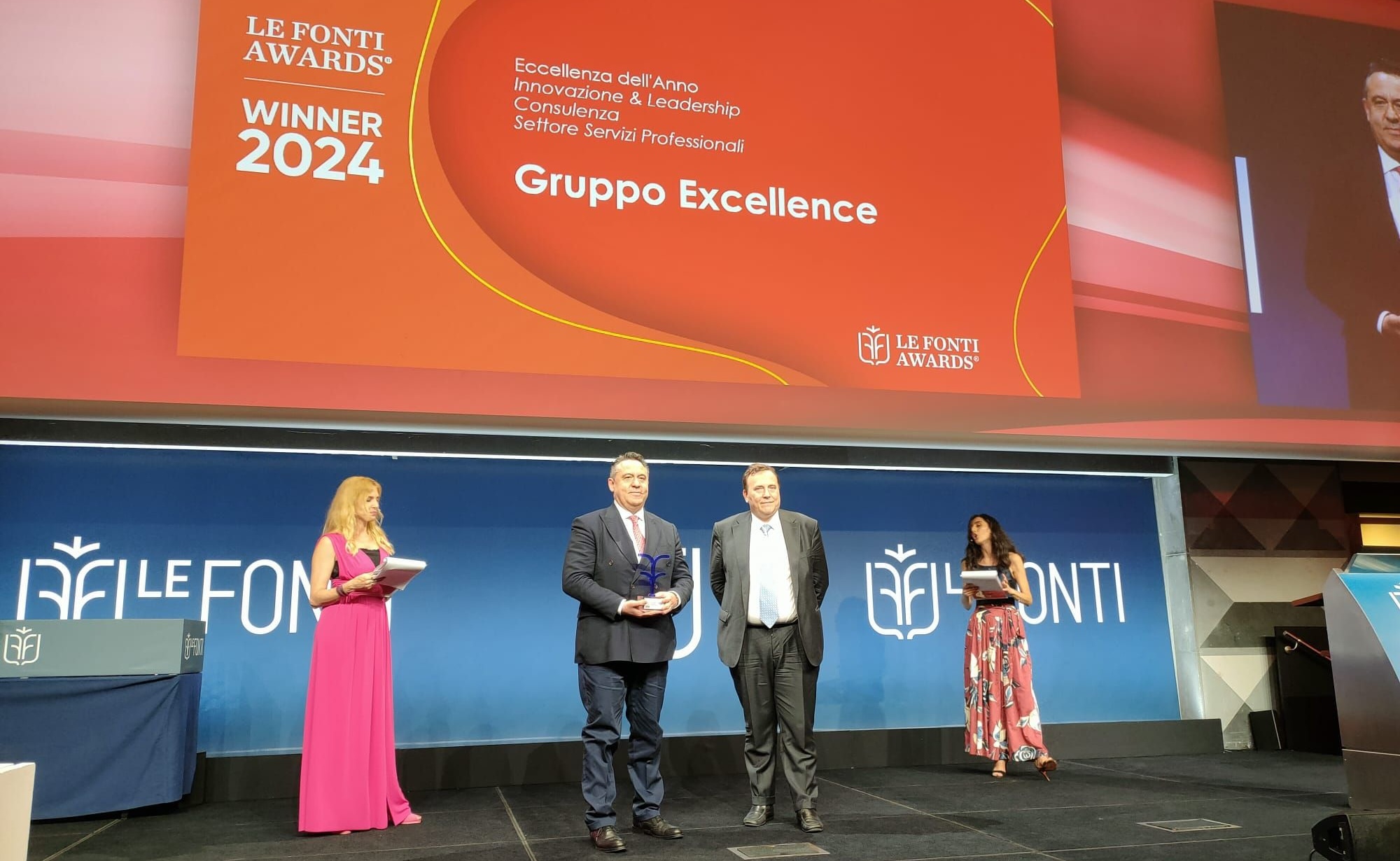 Le Fonti Awards, il Gruppo Excellence vince nella categoria “Eccellenza dell’Anno -Innovazione & Leadership “